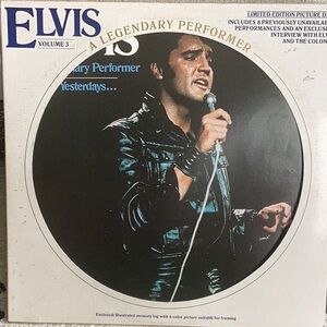Elvis, a legendary performer yesterday’s vinyl record
